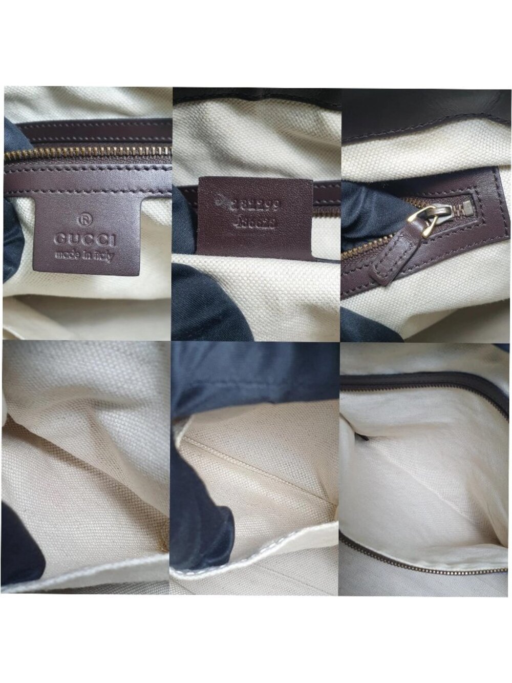 Authentic Gucci Guccissima Leather Boston Bag Brown GG Monogram Satchel Luxury - Picture 11 of 11